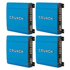 Crunch PowerDriveX 1000 Watt 4 Channel Blue A/B Car Stereo Amplifier 4 Pack 