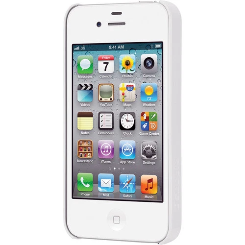 New Incase CL59898 Snap Hard Case for Apple iPhone 4S/4  White Black with Stand - Image 3 of 4