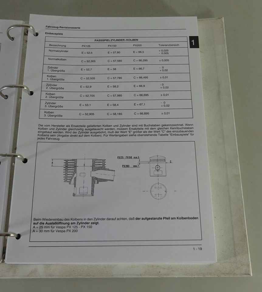 Manual De Taller / Manual De Trabajo Piaggio Scooter Vespa PX 125 / 150 / 200 - Imagen 4 de 4