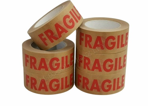2x Eco Frindly selbstklebende Verpackungsrollen braun Kraftpapier Klebeband - Bild 1 von 1
