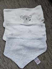 TU Baby 3-Piece Bibs Set 0-6 Months