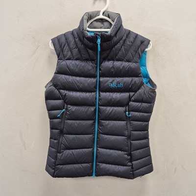 RAB Electron Pro Lightweight Down Navy Puffer Vest Gilet Pertex Quantum Uk 8