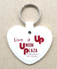 Vintage "Live It Up" Union Plaza Hotel Casino Las Vegas Nevada Keychain Keyring — photo 1