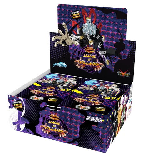 My Hero Academia CCG Set 4 League of Villains 1st Edition Box (24packs)Brand New