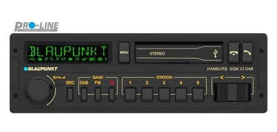 Autoradio DAB+ Blaupunkt HAMBURG SQM 23 Youngtimer, Bluetooth, USB, MP4, 1 DIN - Photo 1/4