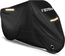 Motorcycle Cover Waterproof Outdoor All Season Weather Sun Rain Protection Night