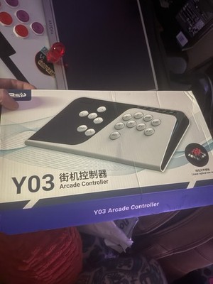 RSP Y03 Street Arcade Controller Arcade Controller, Black/Silver