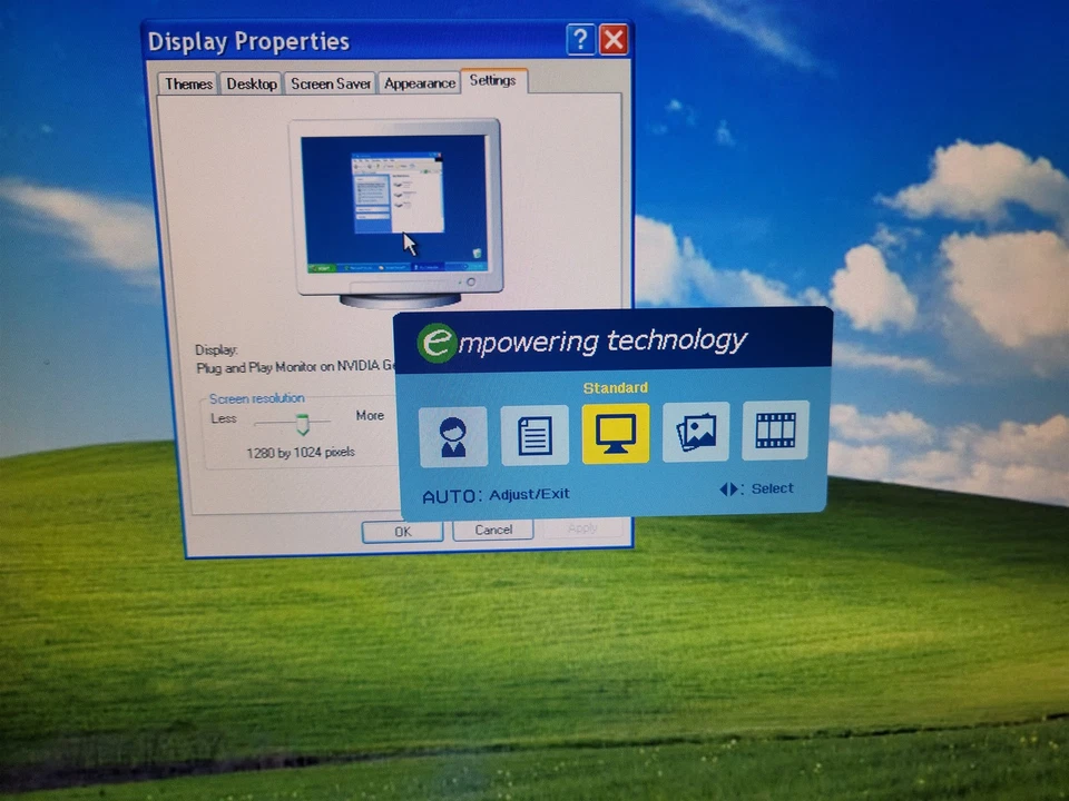 Acer AL1716 LCD Monitor w/ Cables - tested w/pics - Image 2 of 4