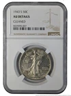 NGC 1943 S Walking Liberty Silver Half Dollar 50 csnt US American Coin AU winner