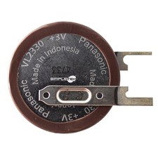 PANASONIC BATTERIA A BOTTONE RICARICABILE VL2330 CONTATTI PIATTI DA SALDARE 3V