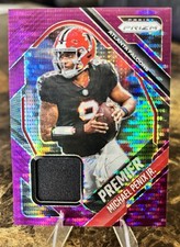2025 Panini Prizm PURPLE Pulsar Premier Michael Penix Jr. Patch Falcons #PJY-MPX