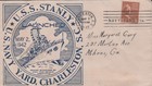 USS Stanly DD 478 Launch Ceremony cover, postmark  Charleston SC 1942 — photo 1