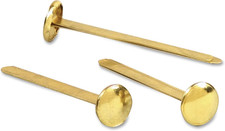 ACCO #7 Brass Prong Paper Fasteners, 2" Capacity, Brass, 100/Box
