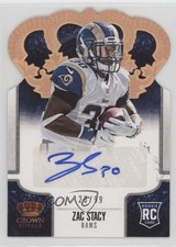 2013 Crown Royale Retail Bronze Holo Die-Cut Signatures 20/99 Zac Stacy Auto e2h