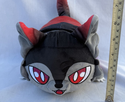 2024 Aphmau Meemeows 12  Mystery Aaron Cat Plush Red Black Gray
