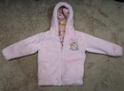 Disney Princess Girls Pink Reversible Hooded Fleece Puffer Jacket 4T — photo 3