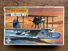 1/72 Vintage Matchbox PK-105 Walrus Mk. I WW2  Aircraft Kit, COMPLETE AND UNUSED
