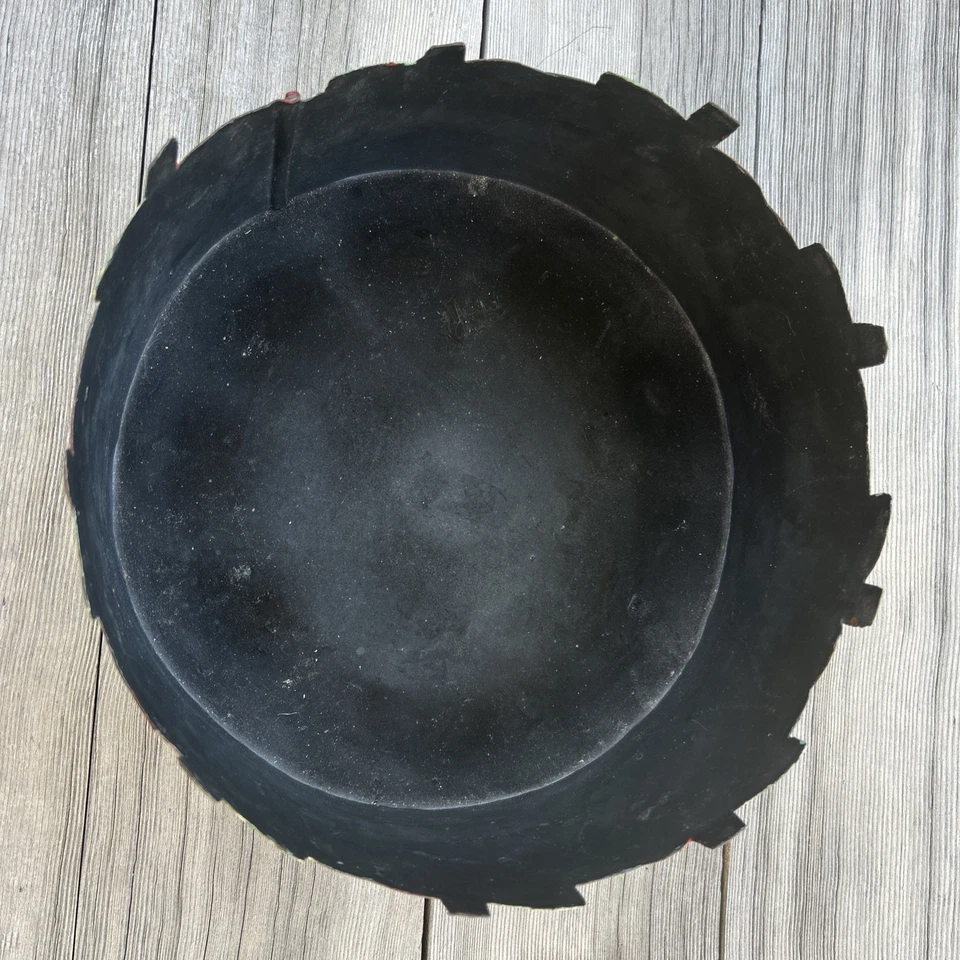 Apple Metal Round Container Primitive Decor - Image 4 of 4