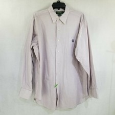 Lauren Ralph Lauren Red Blue Micro Check Button Down Dress Shirt 16 1/2 32 33