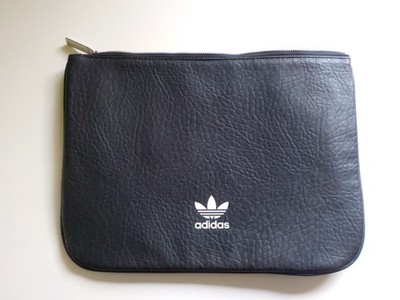 Adidas Originals Adicolor Laptop Tablet Bag Briefcase Faux Leather Black