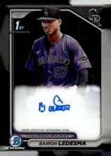 2024 Bowman Chrome #CPA-BLA Bairon Ledesma Prospect Autographs