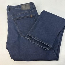 Buffalo David Bitton Adam Jeans Mens 36 x 34 Dark Wash Blue Slim Stretch Denim