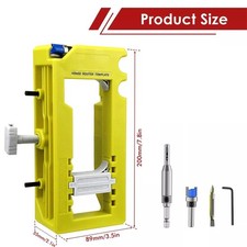New Door Hinge Routing Jig Stable Easy Installation Adjustable Door Hinge Router