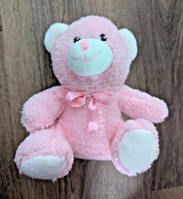 8" Pink Plush Bear w/ Bow