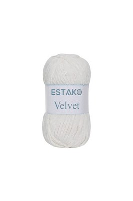 Estako Velvet Chenille Blanket amigurumi Yarn for Pack of One, 1150 - Cream 