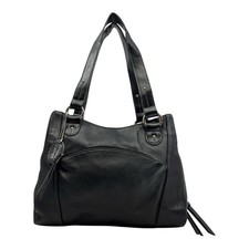 Vintage 80s 90s Pebbled Leather Shoulder Bag Handbag Satchel Tote NWOT NEW READ