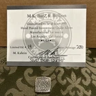 1 Troy Ounce .999 Fine Silver MK Barz Limited Ed #19 of 200 COA Bean Counter