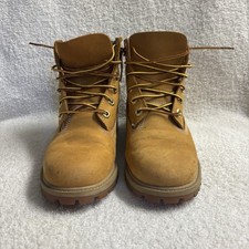 Timberland Asphalt Boys Leather Boots Size 5Y, Wheat Nubuck