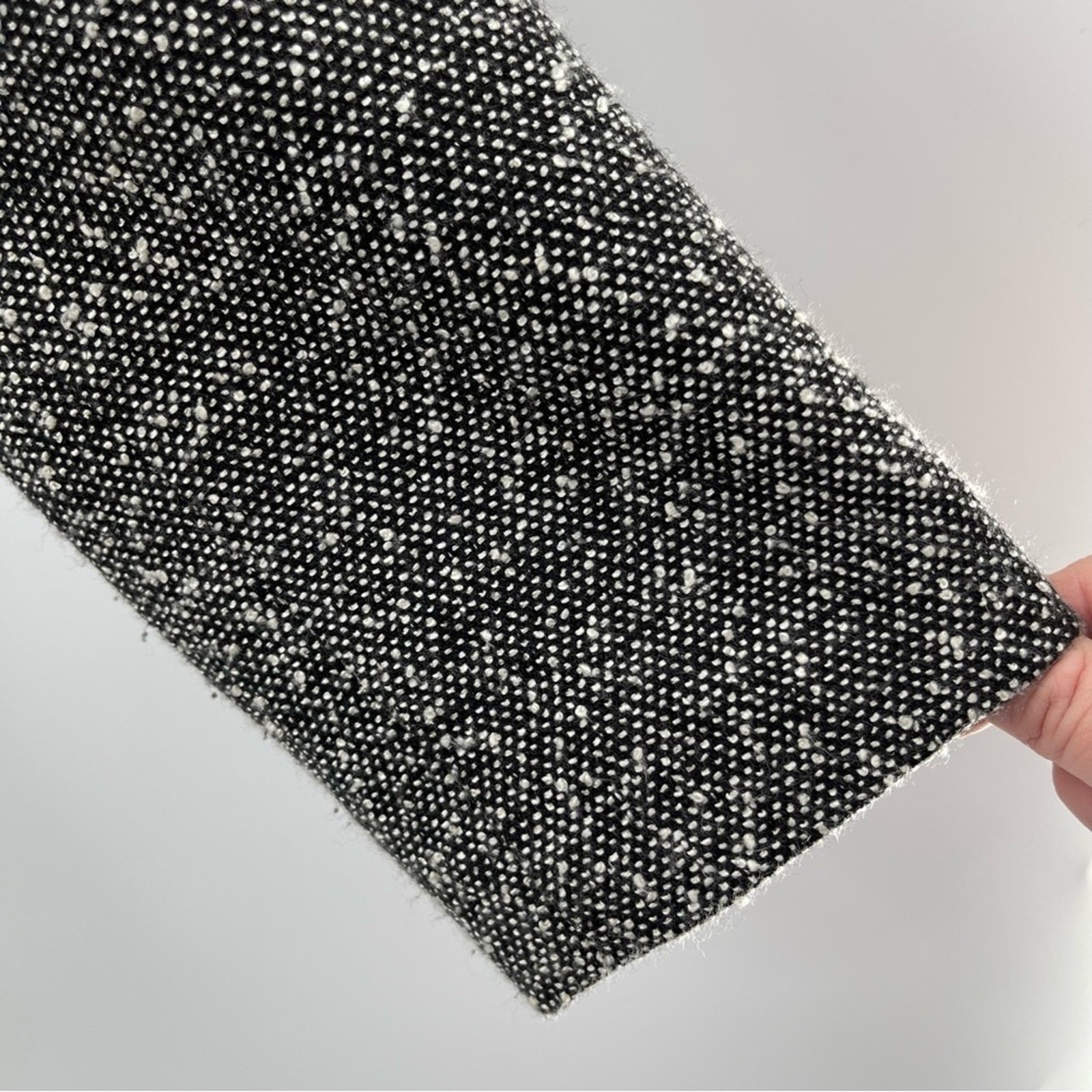 Sandro Vintage Structured Full Zip Herringbone Tw… - image 5