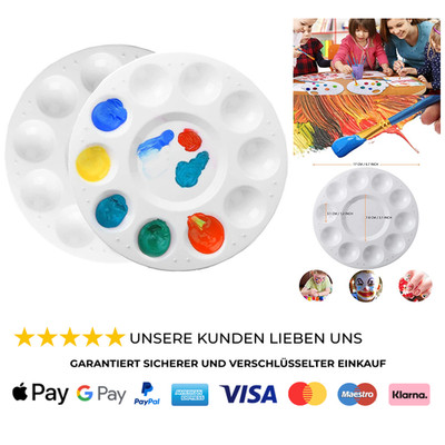 2x Mischpalette, Farbpaletten, Malpalette Zur Aufbewahrung Mischtabletten Malen