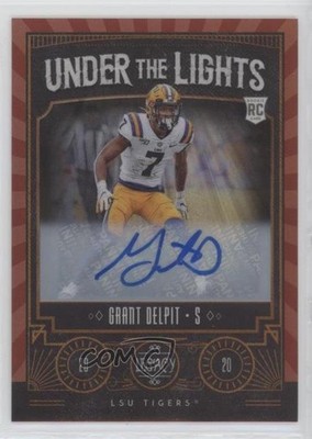 2020 Panini Legacy Under the Lights Ruby 16/50 Grant Delpit #UL-GD Auto md3