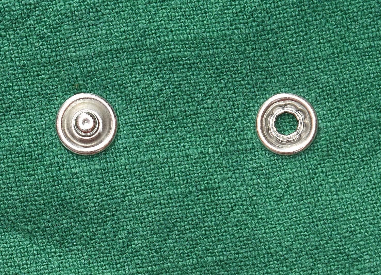 11mm Metal Snaps Copper Steel Buttons for Sewing and Crafting