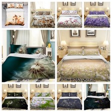 3D Flowers Field Landscape Colorful Quilt Cover Duvet Cover Comforter set