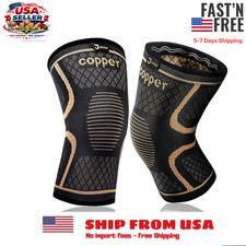 Copper Knee Braces for Men and Women 2 Pack -Knee Supports Copper Compression