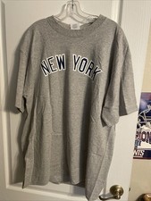 New York Yankees Derek Jeter T-Shirt Youth Majestic Grey Size Medium Brand New