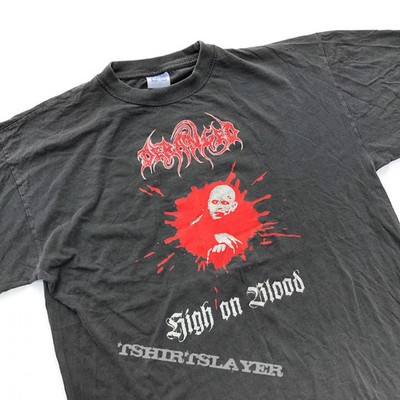2 sided Deranged 1998 Tour cotton black unisex classic style t-shirt TE8574