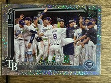 2025 Topps Series 1 Celebration Tampa Bay Rays Team Card #294 Confetti Foil