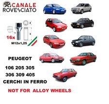 Satz 16 Radschrauben Peugeot 106 205 305 306 309 405 Eisenfelgen für Rallye