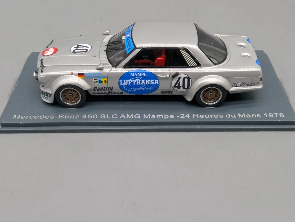 Modellautos 1:43 Neo Scale Models Mercedes Benz 450 SLC AMG 24h Le Mans 1978 OVP - Bild 4 von 4