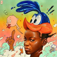 That's All Folks by Kayla Mahaffey SIGNED Ltd Edition x/50 Art Print MINT