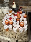 💊 Lot Of 47 Empty Amber Plastic Rx Pill Bottles Storage Crafts Hobbies W/labels — photo 1