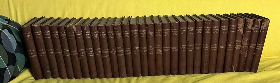 Charles Dickens Complete Works 30 Vol Set (c.1900) | Collier & Son Vintage Colle - Image 2 of 4