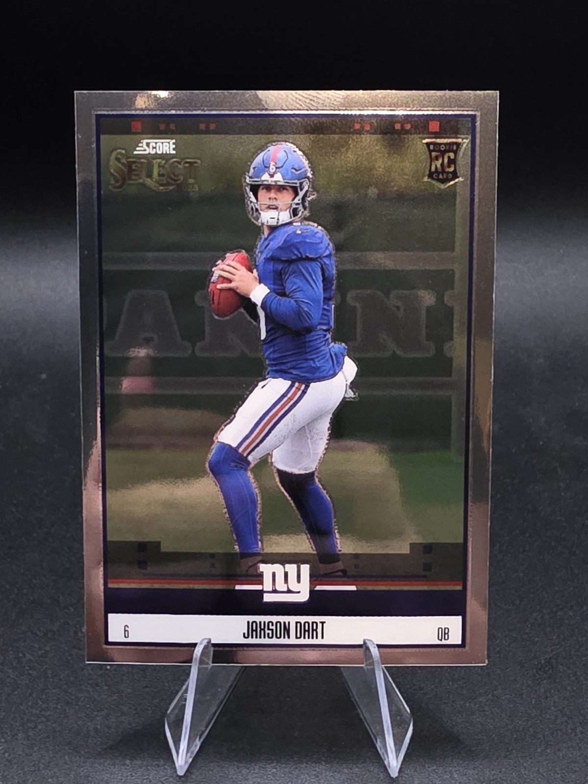 2025 Panini Select - Score Select Throwback Jaxson Dart #14 (RC)