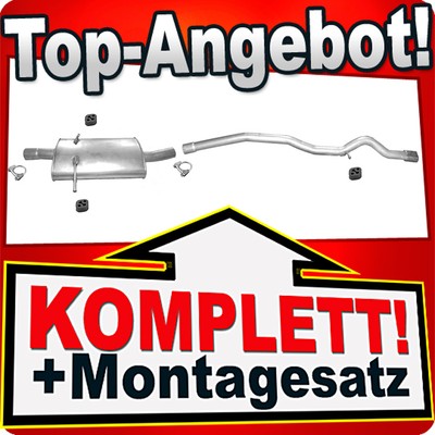 Auspuff für MERCEDES B-KLASSE (W245) B180 CDI 109PS 2005-2007 Auspuffanlage