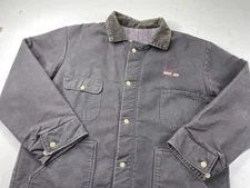 Vintage WearGuard x VERIZON Blanket Lined Size XLChore Coat Black Canvas Jacket