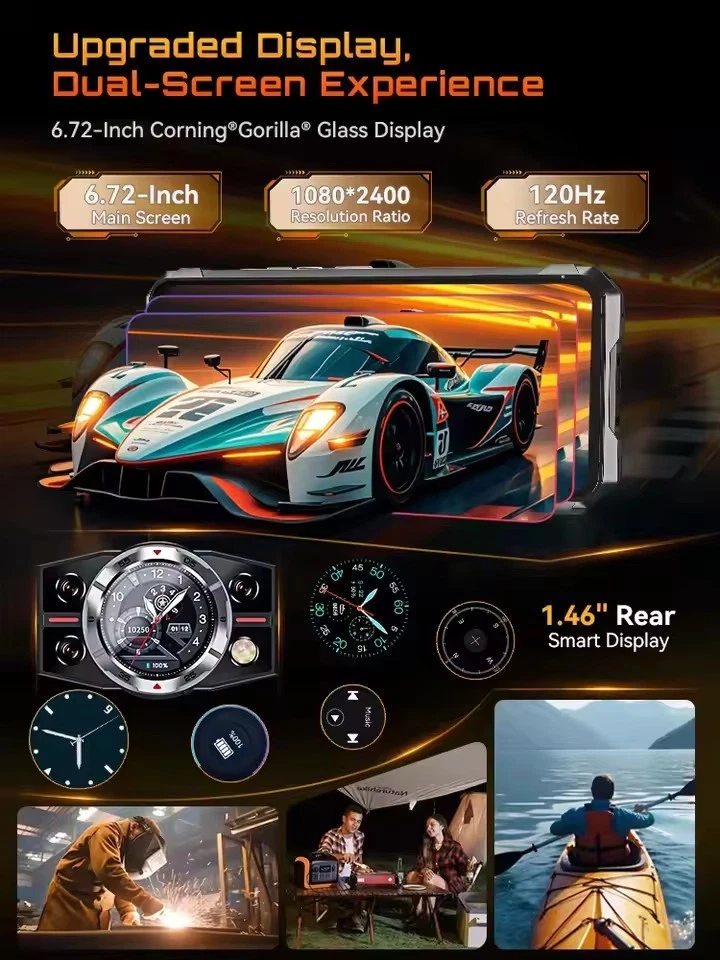 Cubot KingKong 11 5G Rugged Phone 10200mAh Dimensity 7025 32GB+256GB 108MP NFC - Image 3 of 4